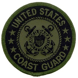 USCG Logo OD Coast Guard Patch - HATNPATCH