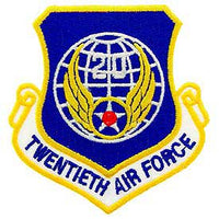 Twentieth Air Force Patch - HATNPATCH