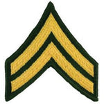 Army E4 Corporal Dress Green Pair Patch - HATNPATCH