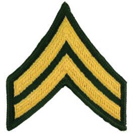 Army E4 Corporal Dress Green Pair Patch - HATNPATCH