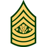 Army E9 Sergeant Major Of The Army Dress Green Pair Patch - HATNPATCH