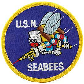 USN Seabee Navy Patch - HATNPATCH