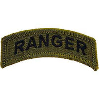 Ranger Tab Rocker OD Subd Army Patch - HATNPATCH