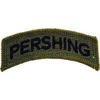 Pershing Tab Rocker OD Subd Army Patch - HATNPATCH