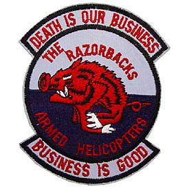 The Razorbacks Armed Helocopters Navy Patch - HATNPATCH