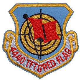 4440 TFTG Red Flag Air Force Patch - HATNPATCH
