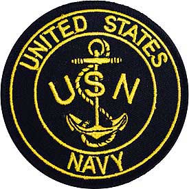US Navy Anchor Patch - HATNPATCH