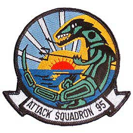 VA-95 Green Lizards Navy Patch - HATNPATCH