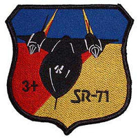 SR-71 Blackbird Mach 3+ Medium Habu Air Force Patch - HATNPATCH
