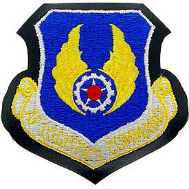 AF Logistics Command Air Force Patch Mock Leather Backing - HATNPATCH