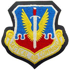 Tactical Air Command TAC Air Force Patch Mock Leather Backing - HATNPATCH