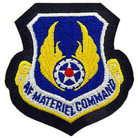 AF Material Command Air Force Patch Mock Leather Backing - HATNPATCH