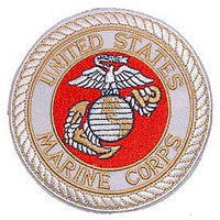 USMC Seal White Med Marine Corps Patch - HATNPATCH