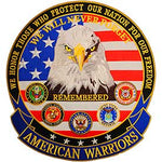American Warriors Eagle Large Patch - HATNPATCH