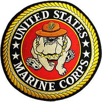 Large Marine Corps "Seal Style" Bulldog Patch - HATNPATCH