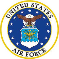 U.S. Air Force Logo Large w/White Patch - HATNPATCH