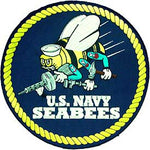 X-Large Navy Seabees Patch - HATNPATCH