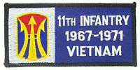 11TH INF VIETNAM PATCH - HATNPATCH