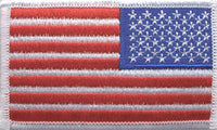 U.S. FLAG (RIGHT) WHITE BORDER PATCH - HATNPATCH