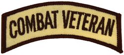 Combat Veteran Desert Rocker Patch - HATNPATCH