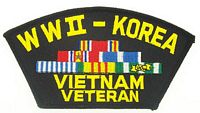 WWII/KOREA/VIETNAM VET PATCH - HATNPATCH