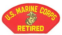 USMC RETIRED PATCH - HATNPATCH