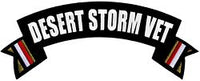 Large Desert Storm Vet Rocker/Banner PATCH - HATNPATCH
