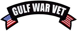 Large Gulf War Vet Rocker/Banner PATCH - HATNPATCH