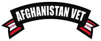 Large Afganistan Vet Rocker/Banner PATCH - HATNPATCH