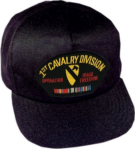 1ST CAVALRY OIF HAT W/ RIBBONS - HATNPATCH