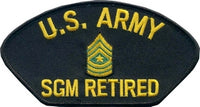 US ARMY SERGEANT MAJOR RETIRED HAT - HATNPATCH