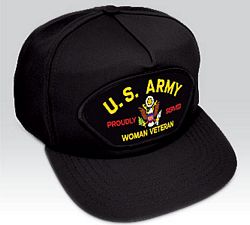 US ARMY WOMAN VETERAN HAT - HATNPATCH