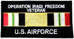 Operation Iraqi Freedom Ribbon Veteran USAF PATCH - HATNPATCH