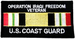 Operation Iraqi Freedom Ribbon Veteran U.S. Coast Guard PATCH - HATNPATCH