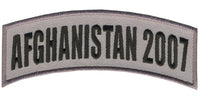 AFGHANISTAN 2007 TAB ROCKER PATCH7 - HATNPATCH