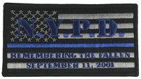 NYPD SEPTEMBER 11, 2001 THIN BLUE LINE PATCH - HATNPATCH