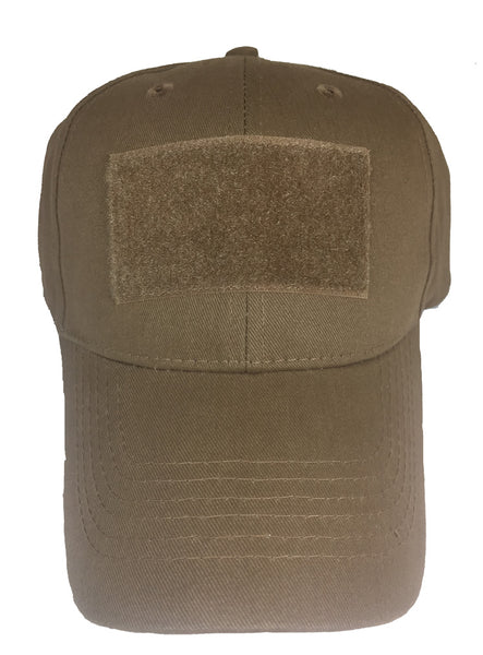 BLANK VELCRO PATCH HAT - Coyote Brown - HATNPATCH