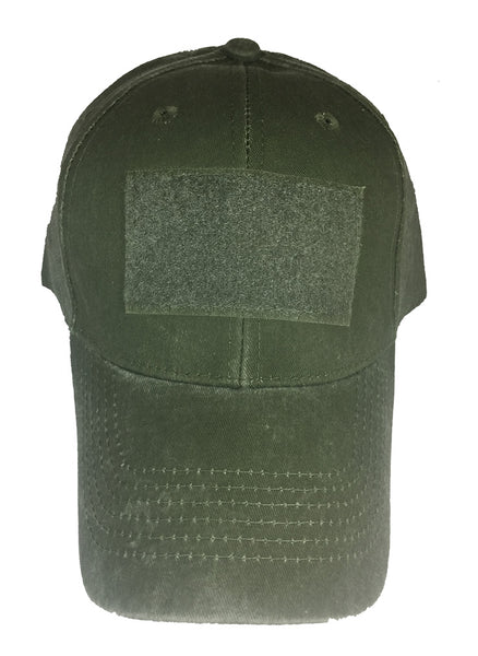 BLANK VELCRO PATCH HAT - Stone wash Grey/Green - HATNPATCH