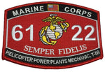 USMC Marine Corps 6122 T-58 Mech MOS Military Patch - HATNPATCH
