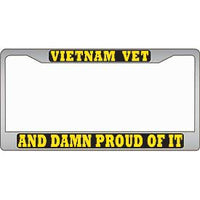 Vietnam Vet And DAMN PROUD OF IT License Plate Frame - HATNPATCH
