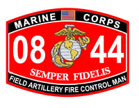 USMC Marine Corps 0844 Field Artillery Fire Control Man Patch - HATNPATCH