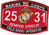 US Marine Corps 2531 Field Radio Operator MOS Patch - HATNPATCH