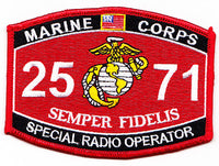 US Marine Corps 2571 Special Radio Operator MOS Patch - HATNPATCH