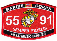US Marine Corps 5591 Field Music Bugler MOS Patch - HATNPATCH