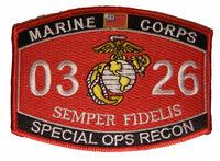 United States Marine Corps MOS 0326 Special OPS RECON Patch - HATNPATCH
