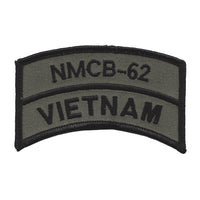 NMCB-62 SEABEE VIETNAM Rocker Tab Patch - HATNPATCH