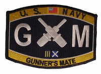 Navy Weapons Specialty Rating Gunners Mate Military Patch GM - HATNPATCH