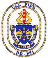 USS Fife DD-991 Patch - HATNPATCH