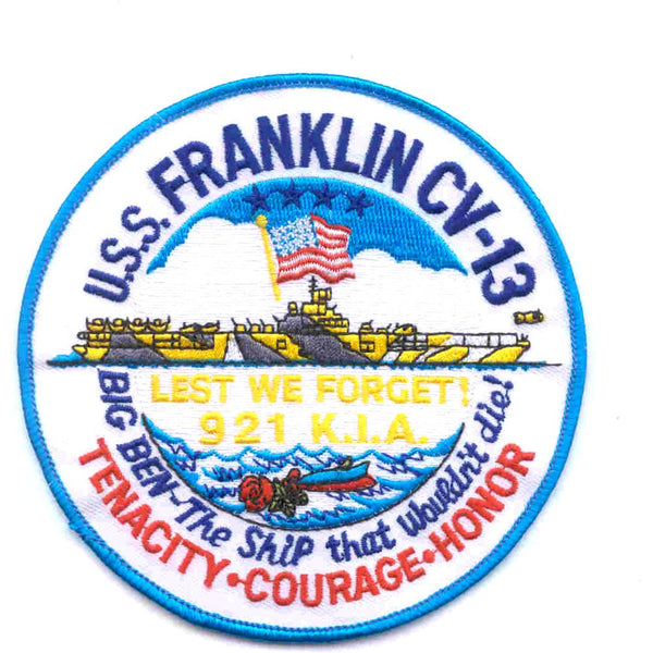 USS Franklin CV-13 Larger Patch - HATNPATCH