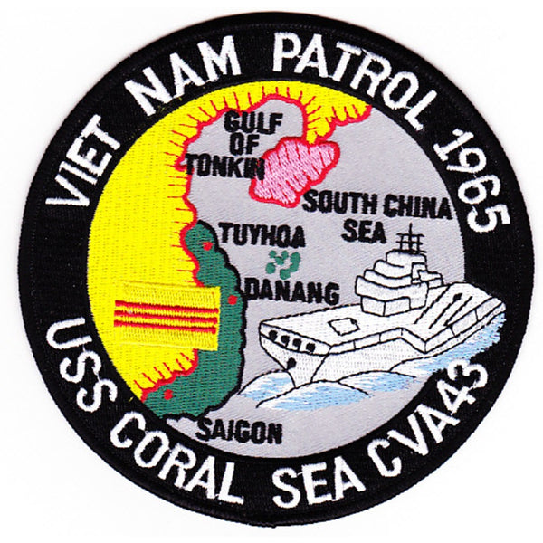 USS Coral Sea CVA-43 Viet Nam Patrol 1965 Patch - HATNPATCH